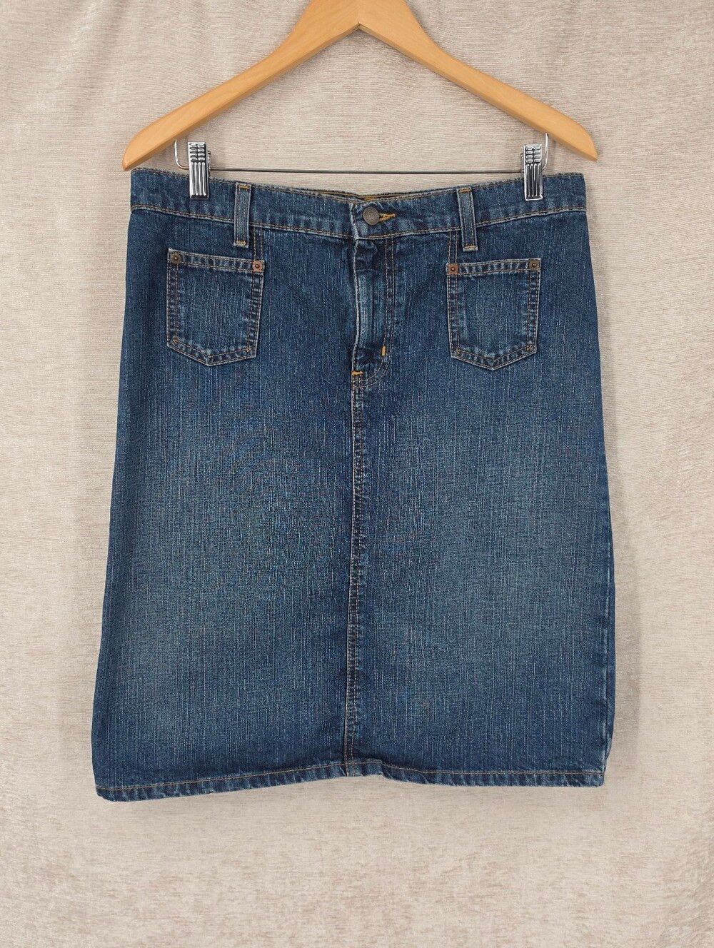 Ralph Lauren Vintage Denim Midi Skirt